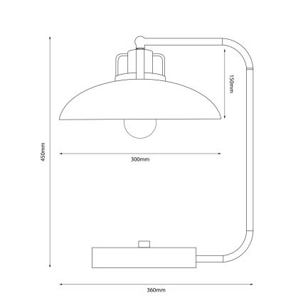 Brilagi - LED Stolná lampa FLAMENGO 1xE27/60W/230V modrá