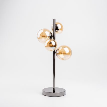 Brilagi - LED Stolná lampa MILLA 4xG9/3W/230V čierny chróm/zlatá