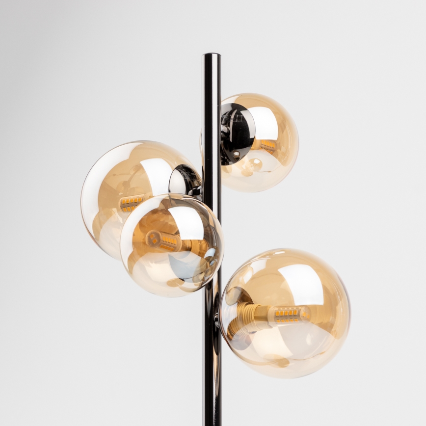 Brilagi - LED Stolná lampa MILLA 4xG9/3W/230V čierny chróm/zlatá