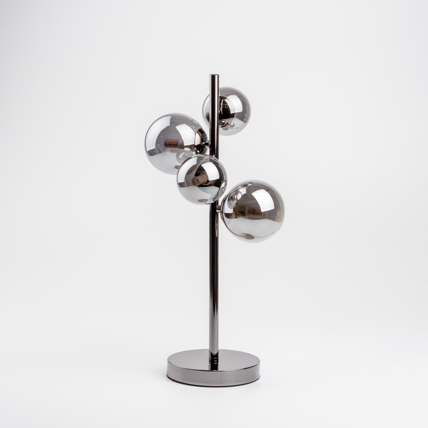 Brilagi - LED Stolná lampa MILLA 4xG9/3W/230V lesklý chróm/dymová