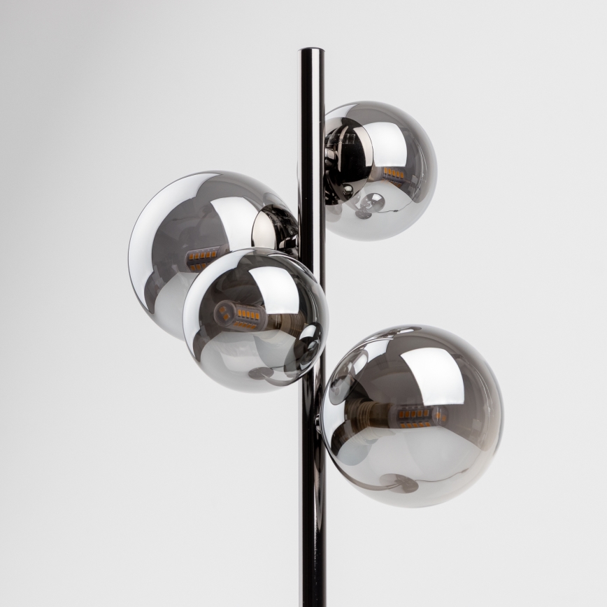 Brilagi - LED Stolná lampa MILLA 4xG9/3W/230V lesklý chróm/dymová