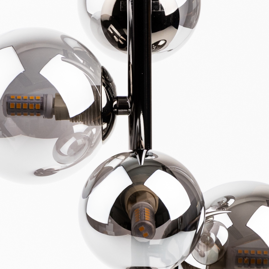 Brilagi - LED Stolná lampa MILLA 4xG9/3W/230V lesklý chróm/dymová