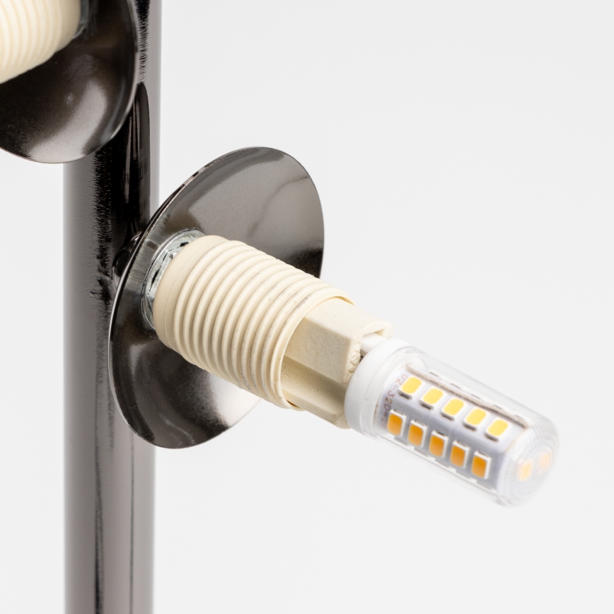 Brilagi - LED Stolná lampa MILLA 4xG9/3W/230V lesklý chróm/dymová