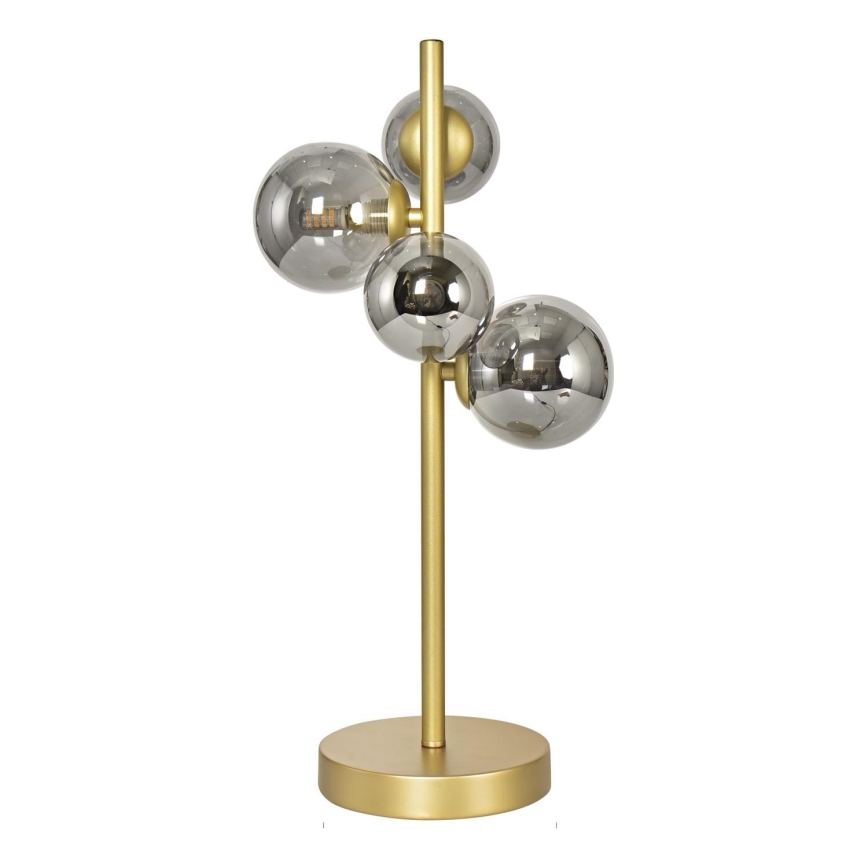 Brilagi - LED Stolná lampa MILLA 4xG9/3W/230V zlatá/dymová