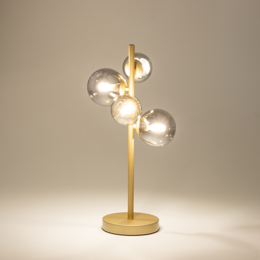 Brilagi - LED Stolná lampa MILLA 4xG9/3W/230V zlatá/dymová