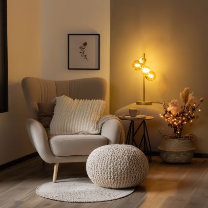 Brilagi - LED Stolná lampa MILLA 4xG9/3W/230V zlatá