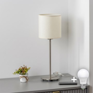 Brilagi - LED stolná lampa NUBILA 1xE27/60W/230V krémová