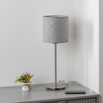 Brilagi - LED stolná lampa NUBILA 1xE27/60W/230V sivá