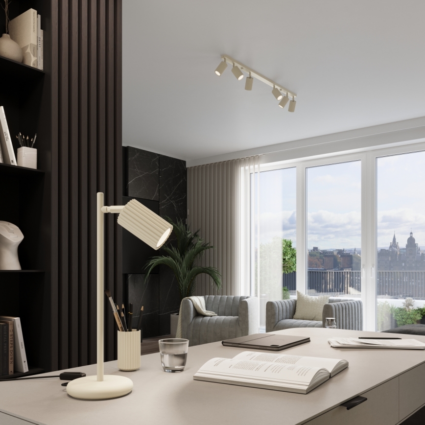 Brilagi - LED stolová lampa CRESTO 1xGU10/10W/230V krémová