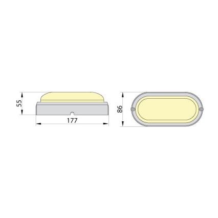 Brilagi - LED Stropné priemyselné svietidlo SIMA LED/12W/230V IP65 biela