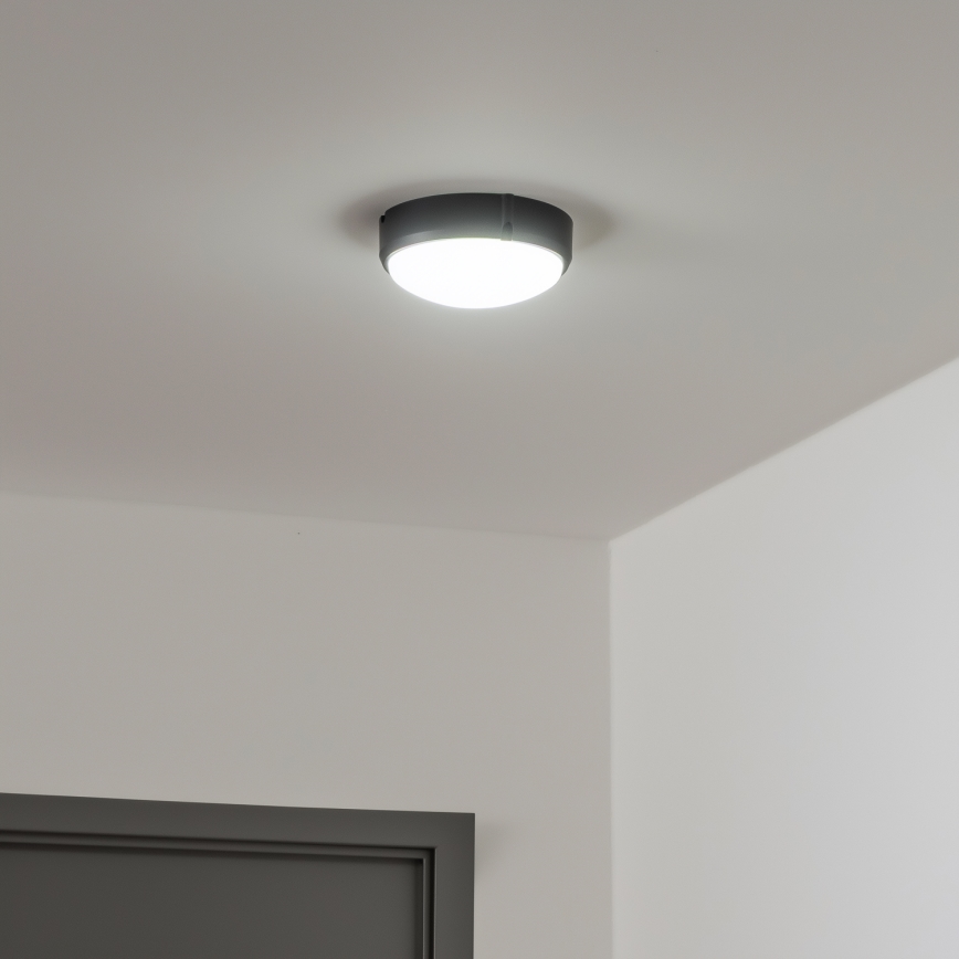 Brilagi - LED Stropné priemyselné svietidlo SIMA LED/12W/230V IP65 čierna