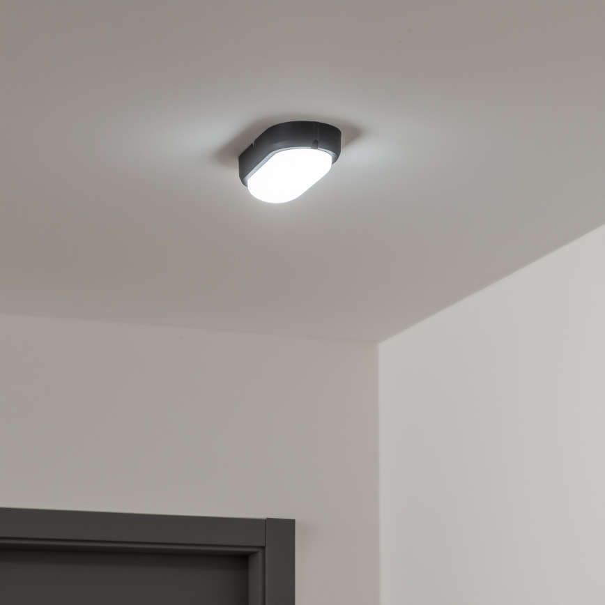 Brilagi - LED Stropné priemyselné svietidlo SIMA LED/12W/230V IP65 čierna