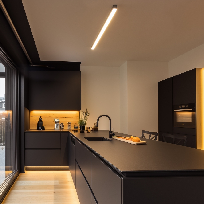 Brilagi - LED stropné prisadené závesné svietidlo SYNODICO LED/30W/230V 4000K antracit