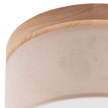 Brilagi - LED Stropné svietidlo BELLADONNA 1xE27/15W/230V pr. 30 cm béžová/dub
