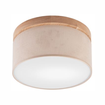 Brilagi - LED Stropné svietidlo BELLADONNA 1xE27/15W/230V pr. 30 cm béžová/dub