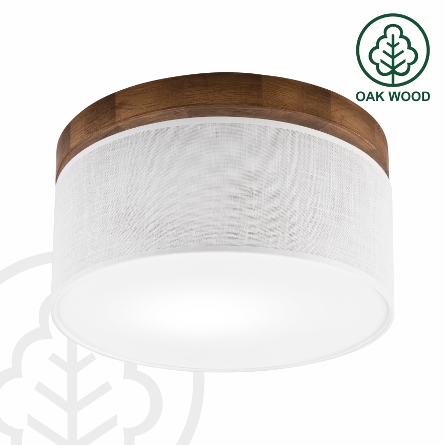 Brilagi - LED Stropné svietidlo BELLADONNA 1xE27/15W/230V pr. 30 cm biela/dub čerešňa