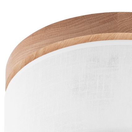 Brilagi - LED Stropné svietidlo BELLADONNA 1xE27/15W/230V pr. 30 cm biela/dub