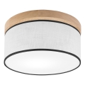 Brilagi - LED Stropné svietidlo BELLADONNA 1xE27/15W/230V pr. 30 cm biela/dub