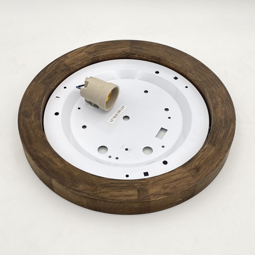 Brilagi - LED Stropné svietidlo BELLADONNA 1xE27/15W/230V pr. 30 cm biela/dub orech