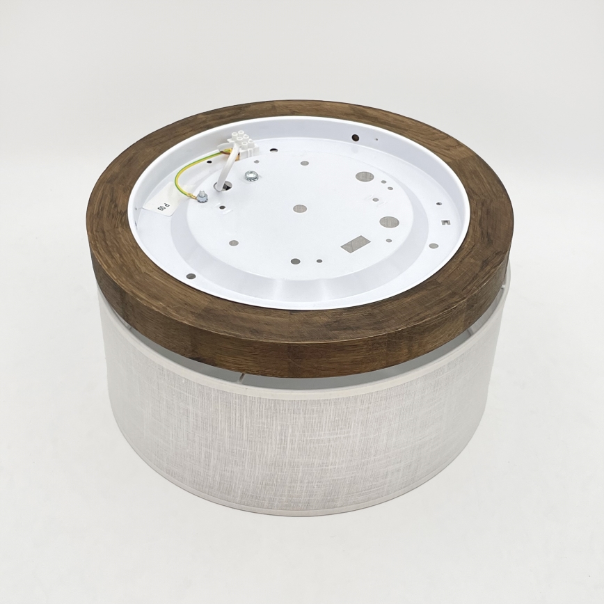 Brilagi - LED Stropné svietidlo BELLADONNA 1xE27/15W/230V pr. 30 cm biela/dub orech