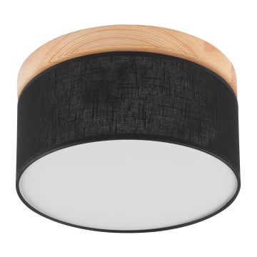 Brilagi - LED Stropné svietidlo BELLADONNA 1xE27/15W/230V pr. 30 cm čierna/borovica