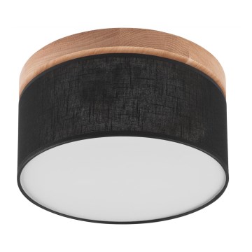 Brilagi - LED Stropné svietidlo BELLADONNA 1xE27/15W/230V pr. 30 cm čierna/dub