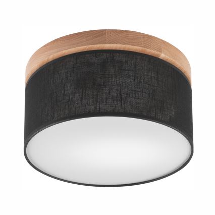 Brilagi - LED Stropné svietidlo BELLADONNA 1xE27/15W/230V pr. 30 cm čierna/dub