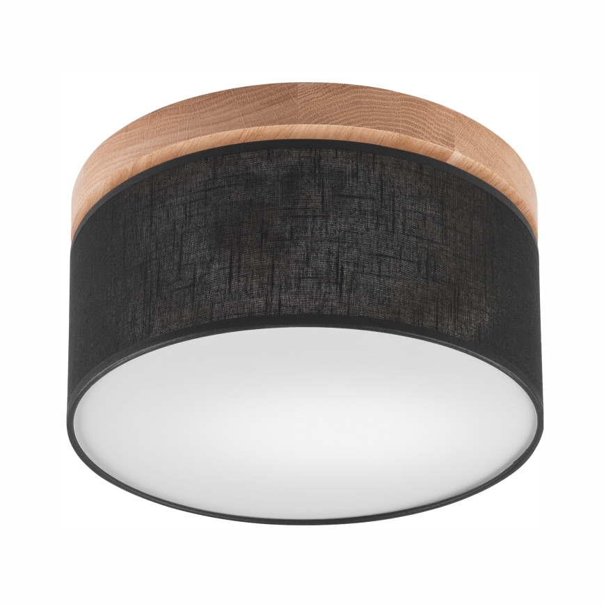 Brilagi - LED Stropné svietidlo BELLADONNA 1xE27/15W/230V pr. 30 cm čierna/dub