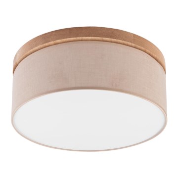 Brilagi - LED Stropné svietidlo BELLADONNA 2xE27/15W/230V pr. 40 cm béžová/dub