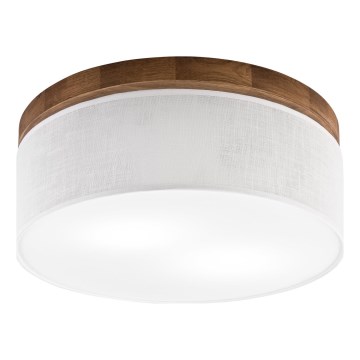 Brilagi - LED Stropné svietidlo BELLADONNA 2xE27/15W/230V pr. 40 cm biela/dub čerešňa
