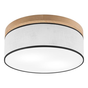 Brilagi - LED Stropné svietidlo BELLADONNA 2xE27/15W/230V pr. 40 cm biela/dub