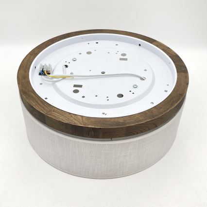 BRILAGI - LED Stropné svietidlo BELLADONNA 2xE27/15W/230V pr. 40 cm biela/dub orech