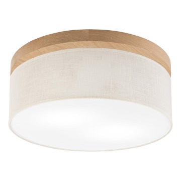 Brilagi - LED Stropné svietidlo BELLADONNA 2xE27/15W/230V pr. 40 cm krémová/dub