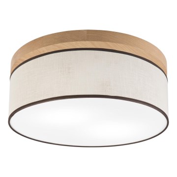 Brilagi - LED Stropné svietidlo BELLADONNA 2xE27/15W/230V pr. 40 cm krémová/dub