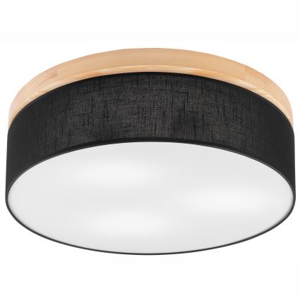 Brilagi - LED Stropné svietidlo BELLADONNA 3xE27/15W/230V čierna/borovica