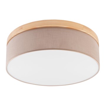 Brilagi - LED Stropné svietidlo BELLADONNA 3xE27/15W/230V pr. 50 cm béžová/borovica