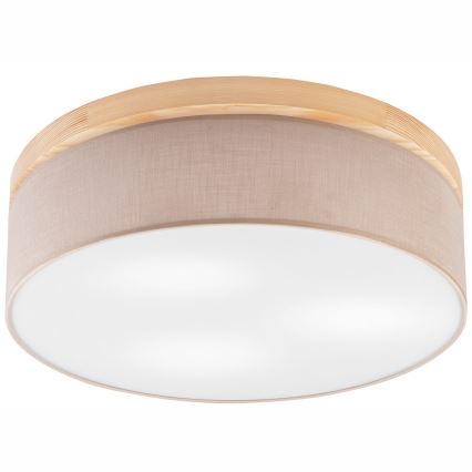 Brilagi - LED Stropné svietidlo BELLADONNA 3xE27/15W/230V pr. 50 cm béžová/borovica