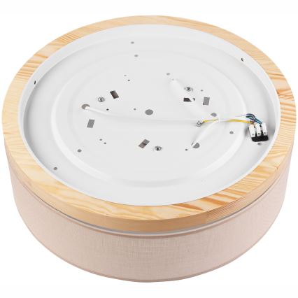 Brilagi - LED Stropné svietidlo BELLADONNA 3xE27/15W/230V pr. 50 cm béžová/borovica