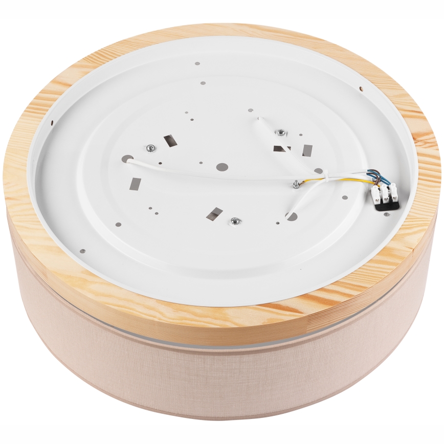 Brilagi - LED Stropné svietidlo BELLADONNA 3xE27/15W/230V pr. 50 cm béžová/borovica