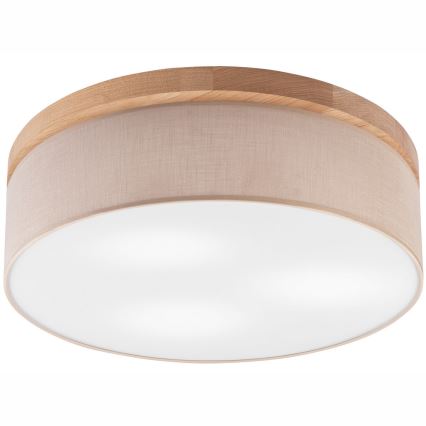 Brilagi - LED Stropné svietidlo BELLADONNA 3xE27/15W/230V pr. 50 cm béžová/dub