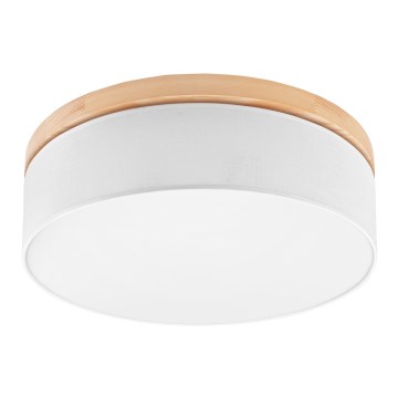Brilagi - LED Stropné svietidlo BELLADONNA 3xE27/15W/230V pr. 50 cm biela/borovica
