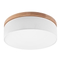 Brilagi - LED Stropné svietidlo BELLADONNA 3xE27/15W/230V pr. 50 cm biela/dub