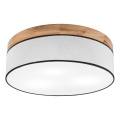 Brilagi - LED Stropné svietidlo BELLADONNA 3xE27/15W/230V pr. 50 cm biela/dub