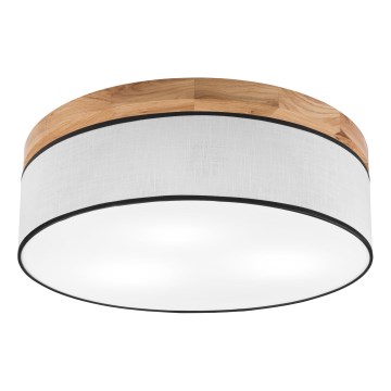 Brilagi - LED Stropné svietidlo BELLADONNA 3xE27/15W/230V pr. 50 cm biela/dub