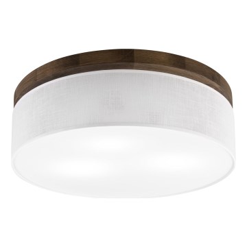 Brilagi - LED Stropné svietidlo BELLADONNA 3xE27/15W/230V pr. 50 cm biela/dub orech