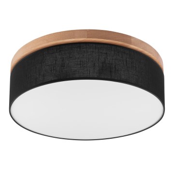 Brilagi - LED Stropné svietidlo BELLADONNA 3xE27/15W/230V pr. 50 cm čierna/dub