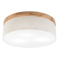 Brilagi - LED Stropné svietidlo BELLADONNA 3xE27/15W/230V pr. 50 cm krémová/dub