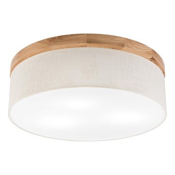 Brilagi - LED Stropné svietidlo BELLADONNA 3xE27/15W/230V pr. 50 cm krémová/dub