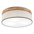 Brilagi - LED Stropné svietidlo BELLADONNA 3xE27/15W/230V pr. 50 cm krémová/dub