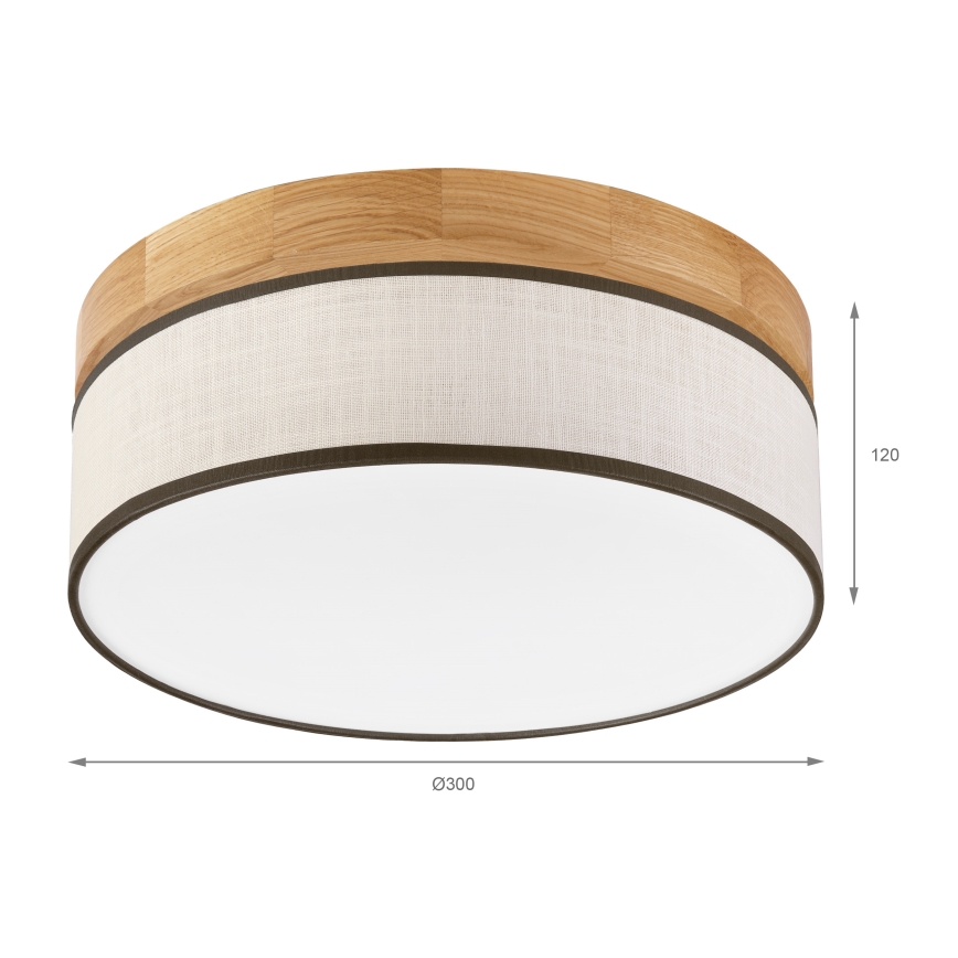 Brilagi - LED Stropné svietidlo BELLADONNA LED/20W/230V priemer 30 cm krémová/dub